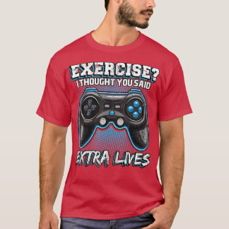 Extra Lives おもしろい Video Game ControllerレトロBoy Tシャツ