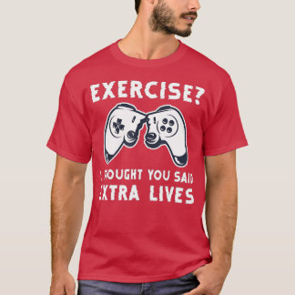 Extra Lives おもしろい Video Game ControllerレトロBoy Tシャツ