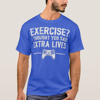 Extra Lives おもしろい Video Game ControllerレトロBoy Tシャツ