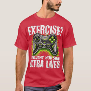 Extra Lives おもしろい Video Game ControllerレトロBoy Tシャツ