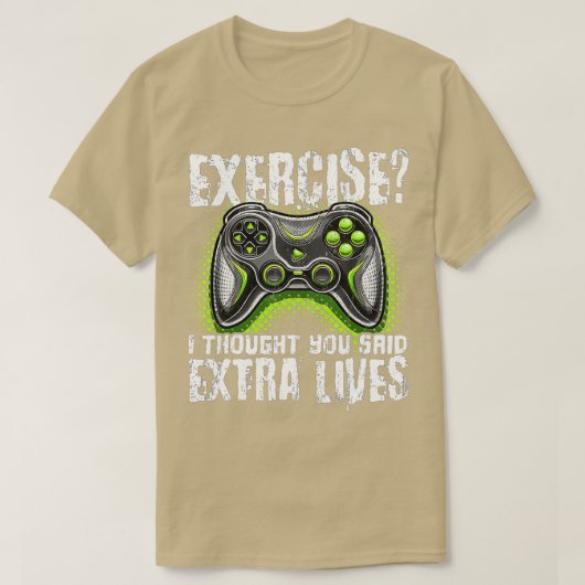 Extra Lives おもしろい Video Game ControllerレトロBoy Tシャツ (デザイン正面)