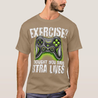 Extra Lives おもしろい Video Game ControllerレトロBoy Tシャツ