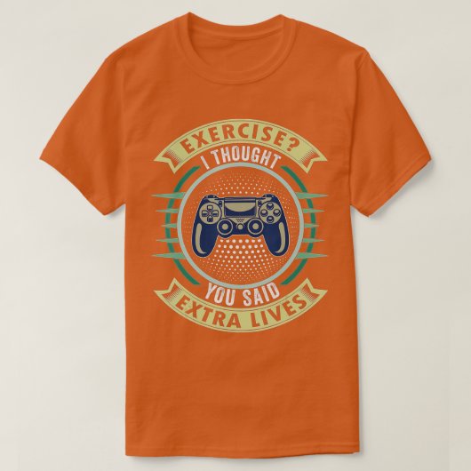 Extra Lives おもしろい Video Game ControllerレトロBoy Tシャツ (デザイン正面)