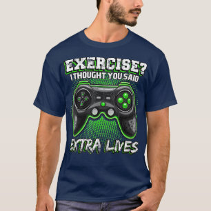 Extra Lives おもしろい Video Game ControllerレトロBoy Tシャツ