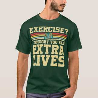 Extra Lives おもしろい Video Game ControllerレトロBoy Tシャツ