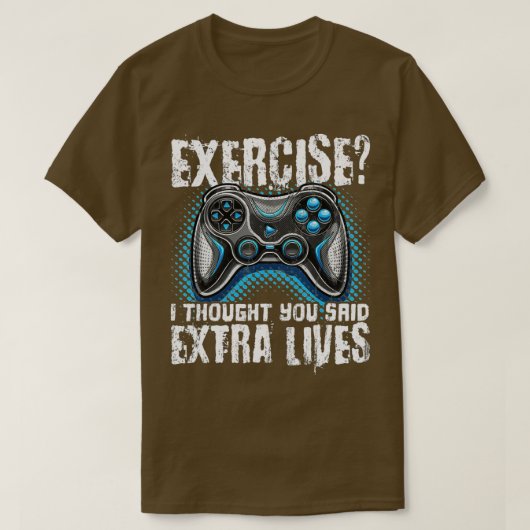 Extra Lives おもしろい Video Game ControllerレトロBoy Tシャツ (デザイン正面)