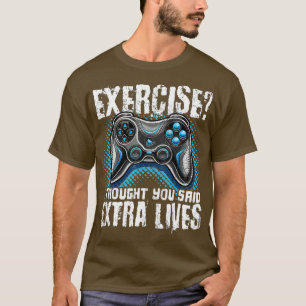 Extra Lives おもしろい Video Game ControllerレトロBoy Tシャツ