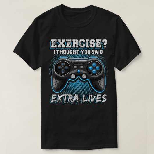 Extra Lives おもしろい Video Game ControllerレトロBoy Tシャツ (デザイン正面)