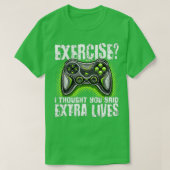 Extra Lives おもしろい Video Game ControllerレトロBoy Tシャツ (デザイン正面)