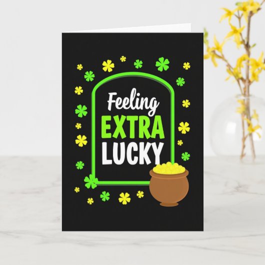 Extra Lucky Greeting Card カード (黄色い花)