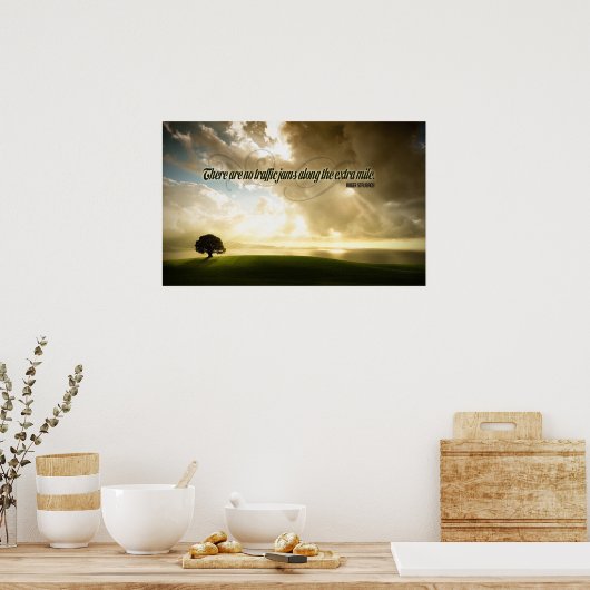 Extra Mileポスタやる気を起こさせるー ポスター (キッチン)