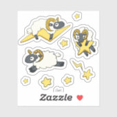 Extra RAM - Sheep with Stars Computer Science Pun シール (シート)