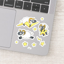 Extra RAM - Sheep with Stars Computer Science Pun シール