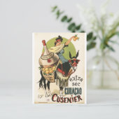 「Extra Sec. Curaao Cusenier」リキュール広告 ポストカード (スタンド正面)