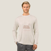 Extra Strong – Built Different トライブレンドTシャツ (正面全体)