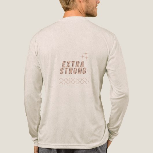 Extra Strong – Built Different トライブレンドTシャツ (背面)