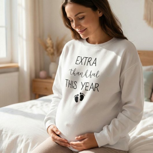 Extra Thankful This Year Mom  スウェットシャツ