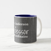 extraordinaireパーソナライズな教授- ツートーンマグカップ (正面右)