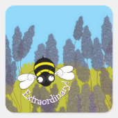 Extraordinary Bee Sticker スクエアシール (正面)