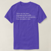 Extrapolate incomplete data funny Science gift for Tシャツ (デザイン正面)