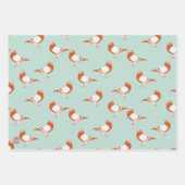 extravantes Taubendekor , Bambi und Pudelmuster  ラッピングペーパーシート (正面)