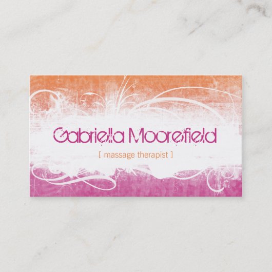 Extreameのグランジなマッサージのセラピーの名刺 名刺 (正面)