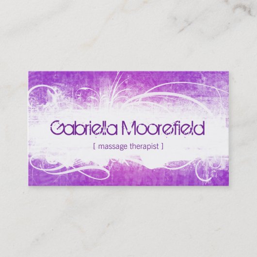 Extreameのグランジなマッサージのセラピーの名刺 名刺 (正面)