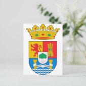 Extremadura (スペイン)紋章 ポストカード (スタンド正面)