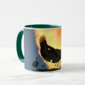 EXTREMADURA - Cigüeñas al atardecer マグカップ (正面左)