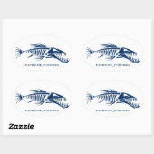 EXTREME_魚釣り 楕円形シール (シート)