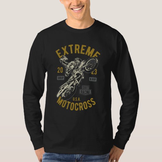 Extreme Dirt Bike Motocross Rider 2023 2 Tシャツ (正面)