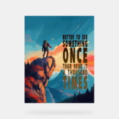 Extreme Explorer Mountain Range, Proverb アクリルサイン (正面)