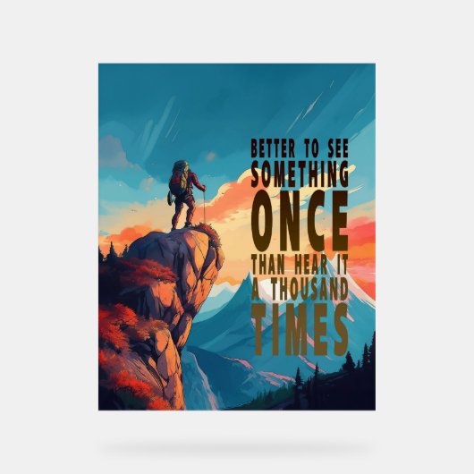 Extreme Explorer Mountain Range, Proverb アクリルサイン (正面)