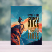 Extreme Explorer Mountain Range, Proverb アクリルサイン (ニュートラル)