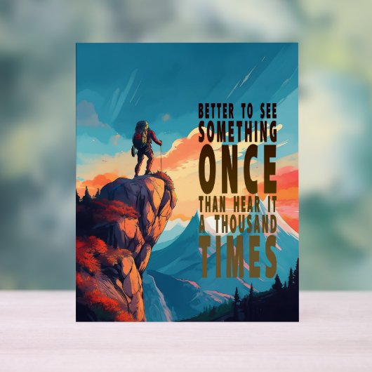 Extreme Explorer Mountain Range, Proverb アクリルサイン (ニュートラル)