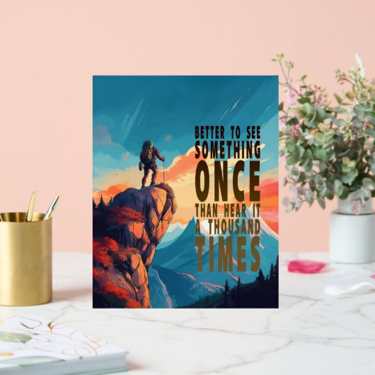 Extreme Explorer Mountain Range, Proverb アクリルサイン (ウェディング)