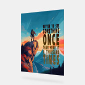 Extreme Explorer Mountain Range, Proverb アクリルサイン (傾斜)