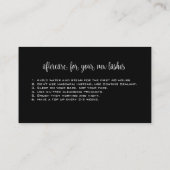 Extreme Lash Extensions美しいコンサルタント専門家 名刺 (裏面)