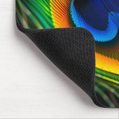 Extreme Macro of Peacock Feather Eye マウスパッド (コーナー)