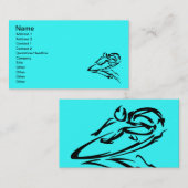 extreme_sport_040サーフィンSURFER SURFおもしろいSPORTS W 名刺 (正面/裏面)