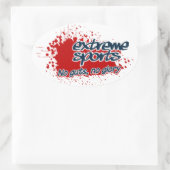 Extreme Sportsスタンプ 楕円形シール (バッグ)