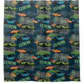 Extreme Tokyo Street Racing Pattern シャワーカーテン (正面)