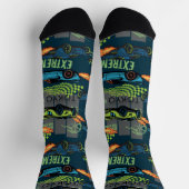 Extreme Tokyo Street Racing Pattern ソックス (上部)