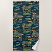 Extreme Tokyo Street Racing Pattern ビーチタオル (正面)