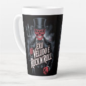 Exu Veludo é Rock'N'Roll #1 カフェラテマグ (左アングル)