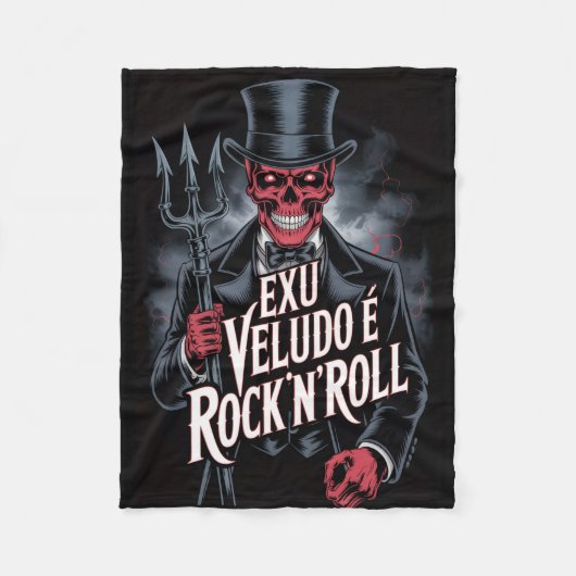 Exu Veludo é Rock'N'Roll #1 フリースブランケット (正面)