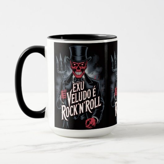 Exu Veludo é Rock'N'Roll #1 マグカップ (左)
