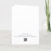 Exuberant Zinnia Blank Greeting Card カード (裏面)