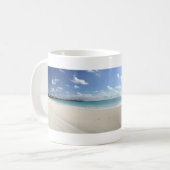 Exumaのビーチのマグ コーヒーマグカップ (正面左)