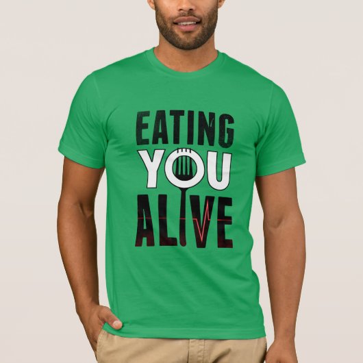 EYAのロゴ-丸首のTシャツ Tシャツ (正面)